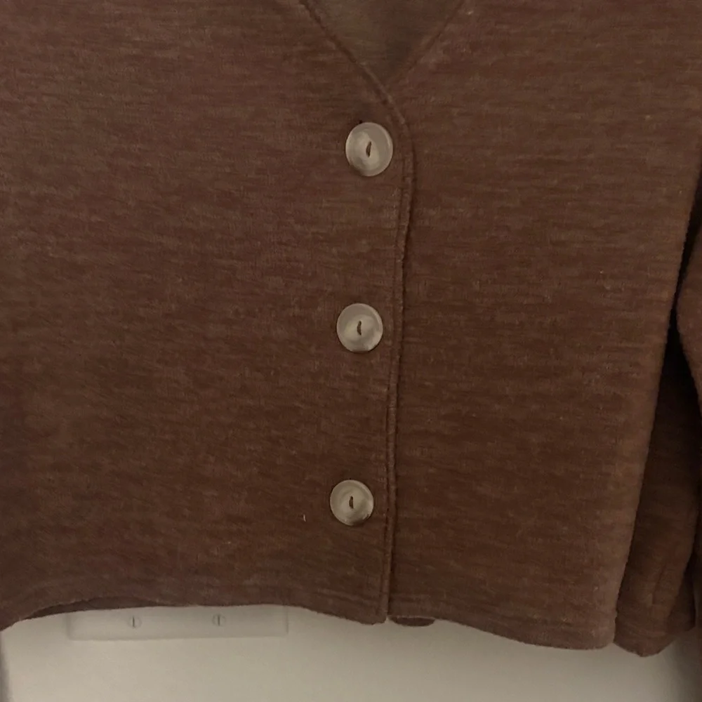 All in Favor Rust-Brown Knit Cardigan - Picture 3 of 6